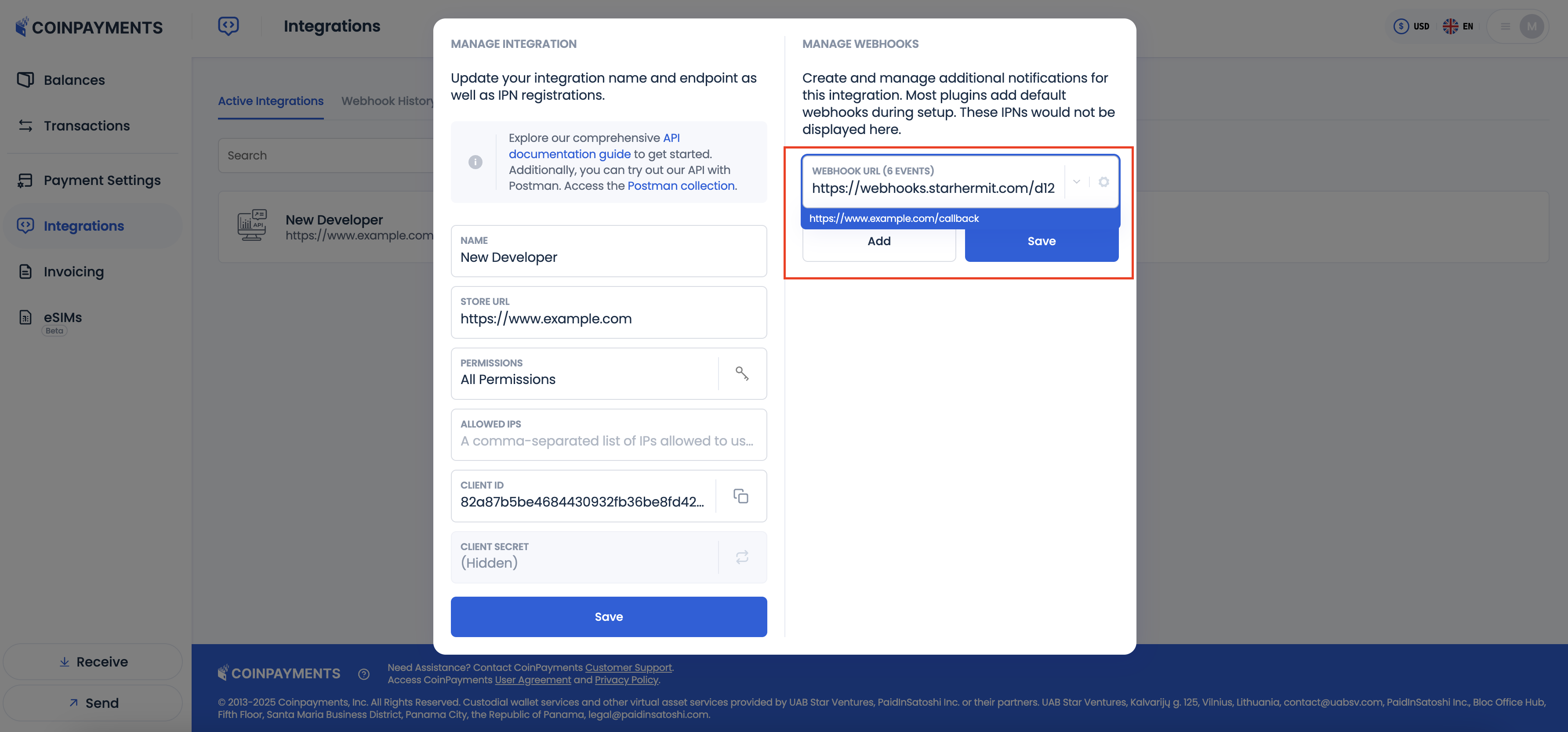 Configure Webhooks